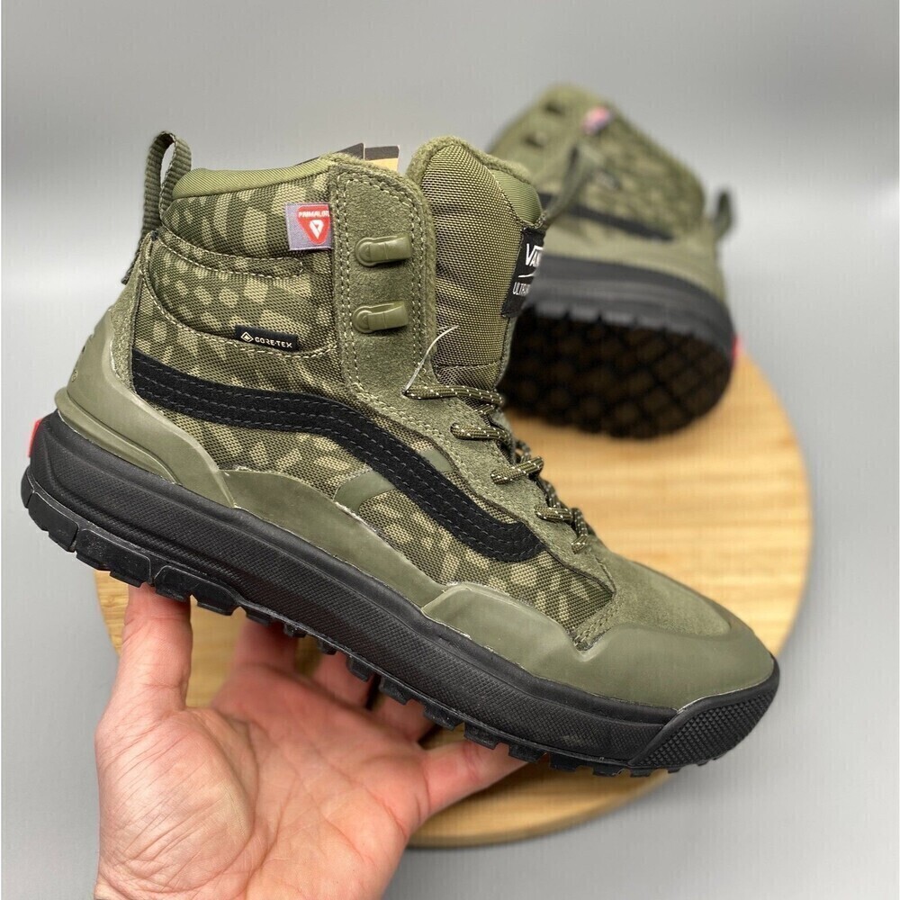 Vans Boots Green Camo MTE Gore-Tex UltraRange EXO Hi Hiking Mens 8 / Womens 9.5 - Picture 2 of 13